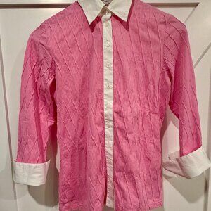 Anne Fontaine Paris Pink Blouse size 3